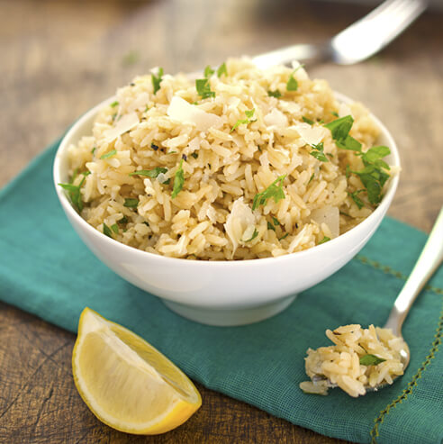 Lemon Parmesan Brown Rice